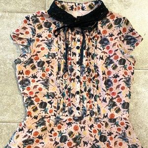 HELL BUNNY Halloween Dress Zelda Witch Lace collar